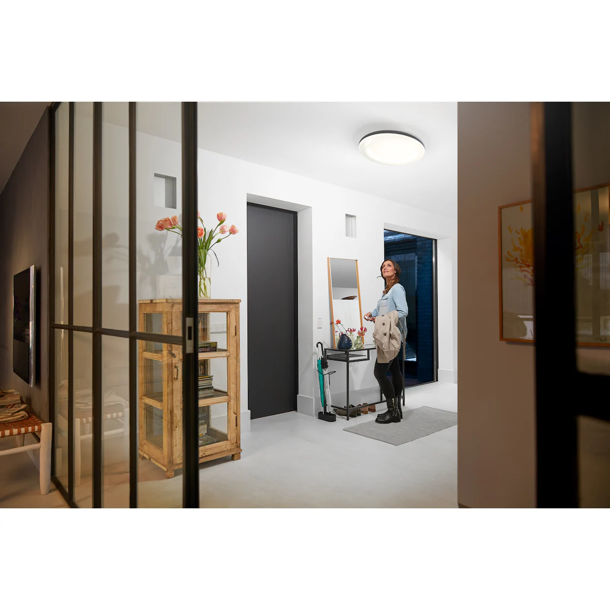 Philips Hue Cher taklampe (sort)