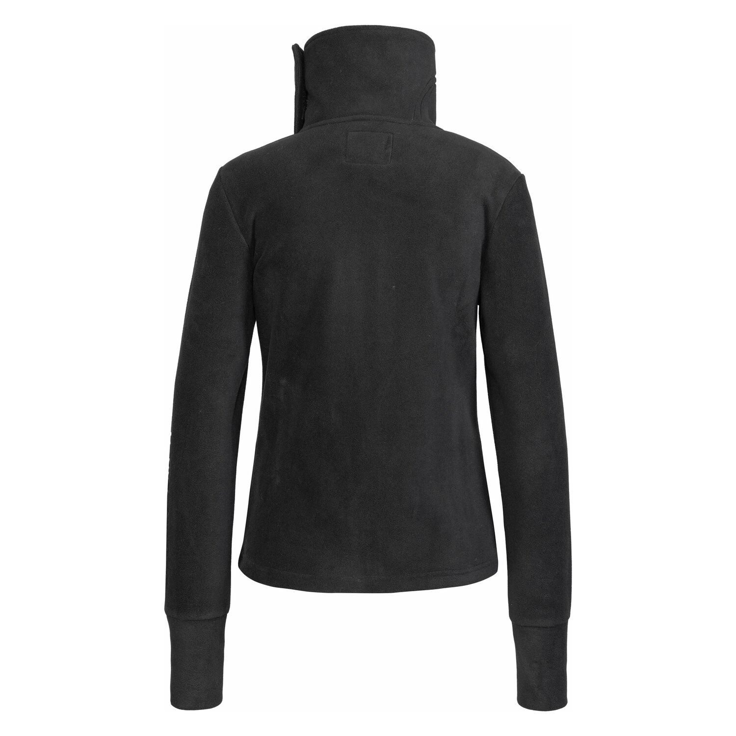 black forest Fleecejacke mit hohem Kragen  - black
