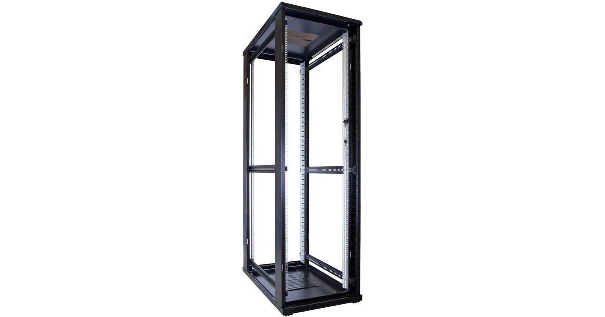 DSI42U serverkast met glazen deur - DS6042 server rack  (Zwart, 600 x 1000 x 2000mm)