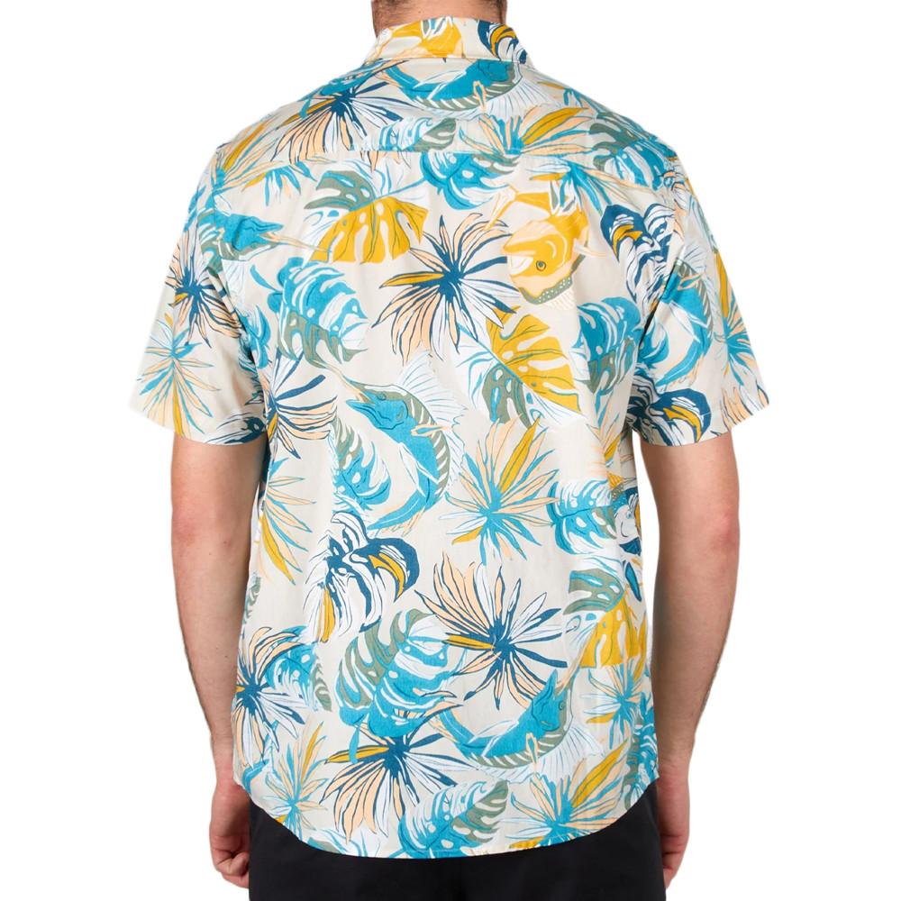 Salty Crew Chemisette Écru/Bleu Homme Salty Crew Large Kine