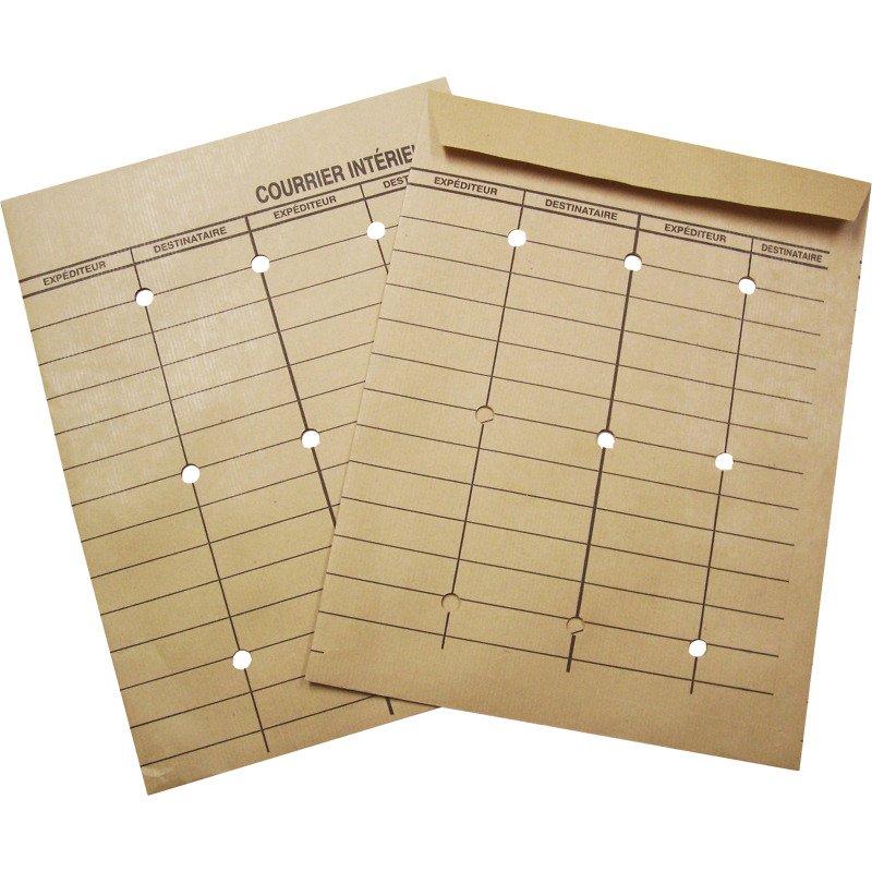 La Couronne - Pochette courrier interne 260 x 330 mm 120 g kraft sans fenêtre - Boîte de 250