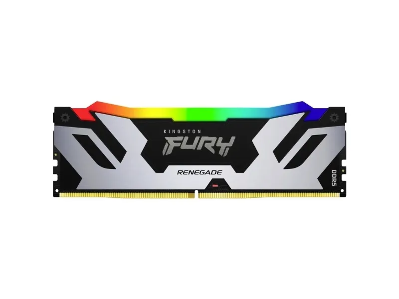 Kingston FURY Renegade RGB - DDR5 - modul - 16 GB - DIMM 288-PIN - 6400 MT/s / PC5-51200 - CL32 - 1.1 V - ikke bufferet - on-die ECC