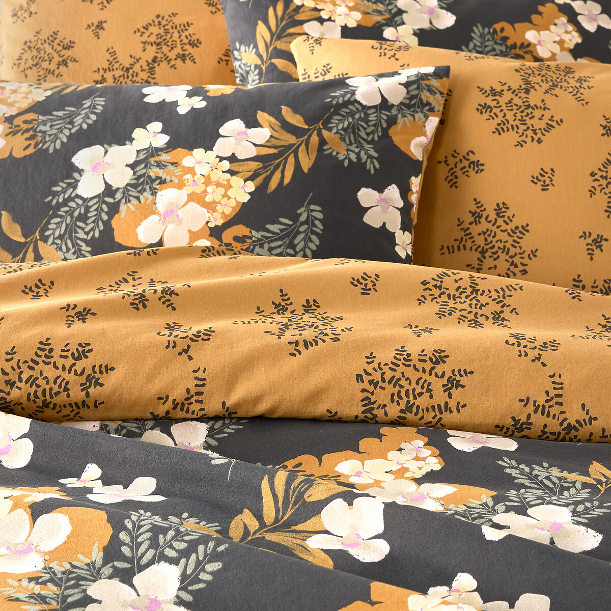 LA REDOUTE INTERIEURS<br>Capa de edredão de algodão lavado, Shabby