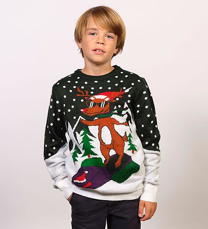 Jule-Sweaters Bluse - Scoodoolf - Mørke Grøn