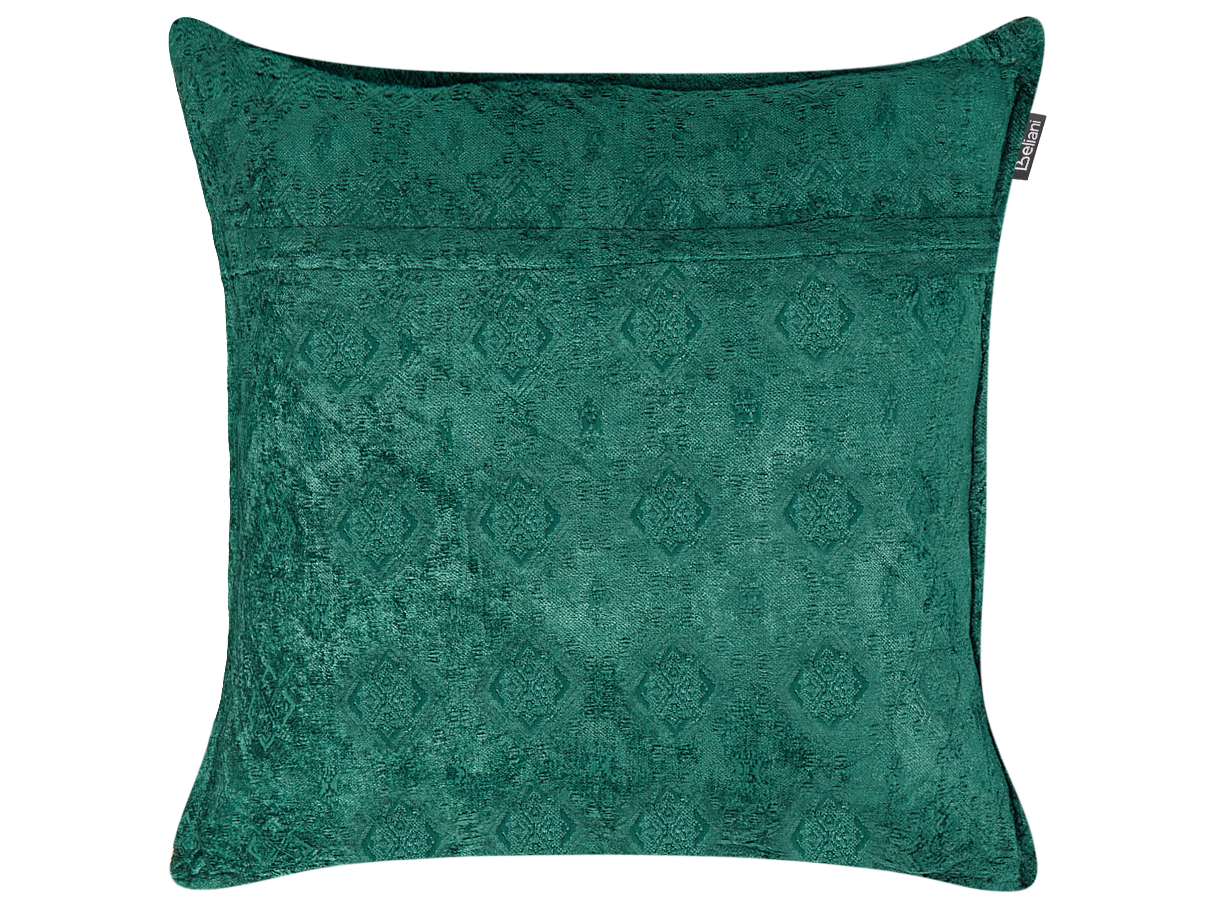 Set van 2 sierkussens VERPIS Katoen 50 x 50 cm Smaragdgroen effen