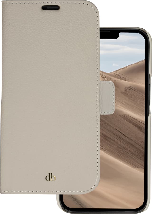 dbramante1928 New York iPhone 14 Plus pungetui (beige)
