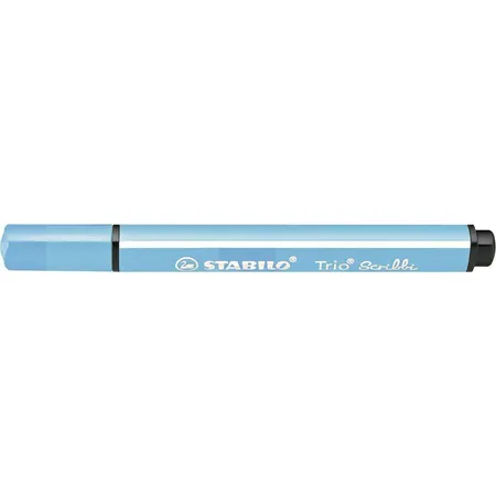 Gefederter Dreikant-Filzstift - STABILO Trio Scribbi - Einzelstift - hellblau