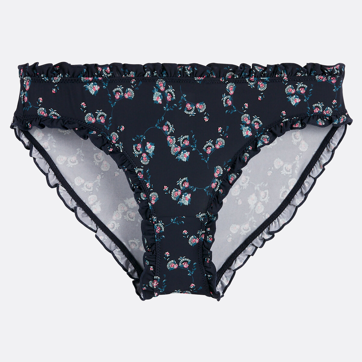 COLEÇÃO LA REDOUTE<br>Calcinha estilo bloomer em microfibra estampada ÂMBAR