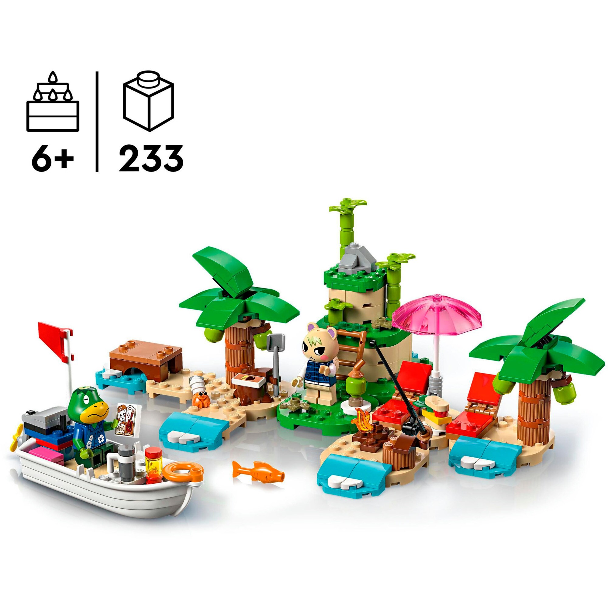 LEGO Konstruktionsspielzeug Animal Crossing Käptens Insel-Bootstour