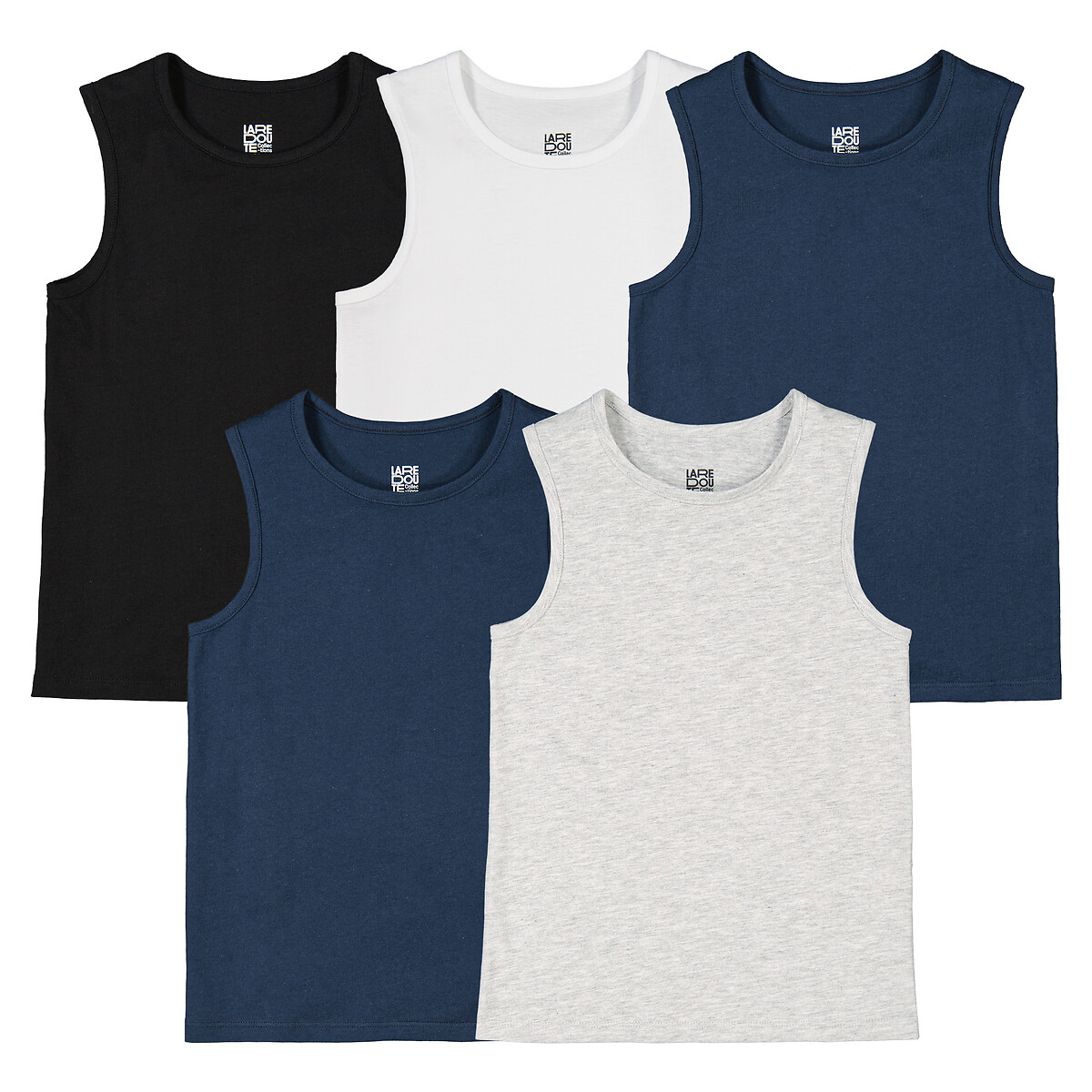 COLEÇÃO LA REDOUTE<br>Conjunto de 5 camisetas regatas