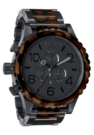 Nixon The 51-30 Chrono Matte Black / Dark Tortoise A083061
