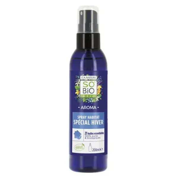 Spray de aroma para casa So'Bio Étic, edição especial de inverno orgânico, 200ml