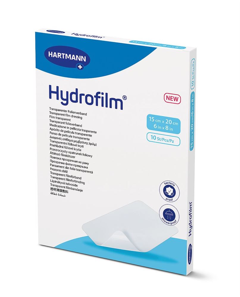Hydrofilm Transparentverband<br>10 Stück, 15x20cm, steril