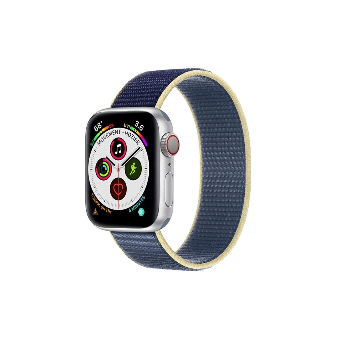 Apple Watch 5 (40mm) Nylon armbånd - Artic Ocean Blue