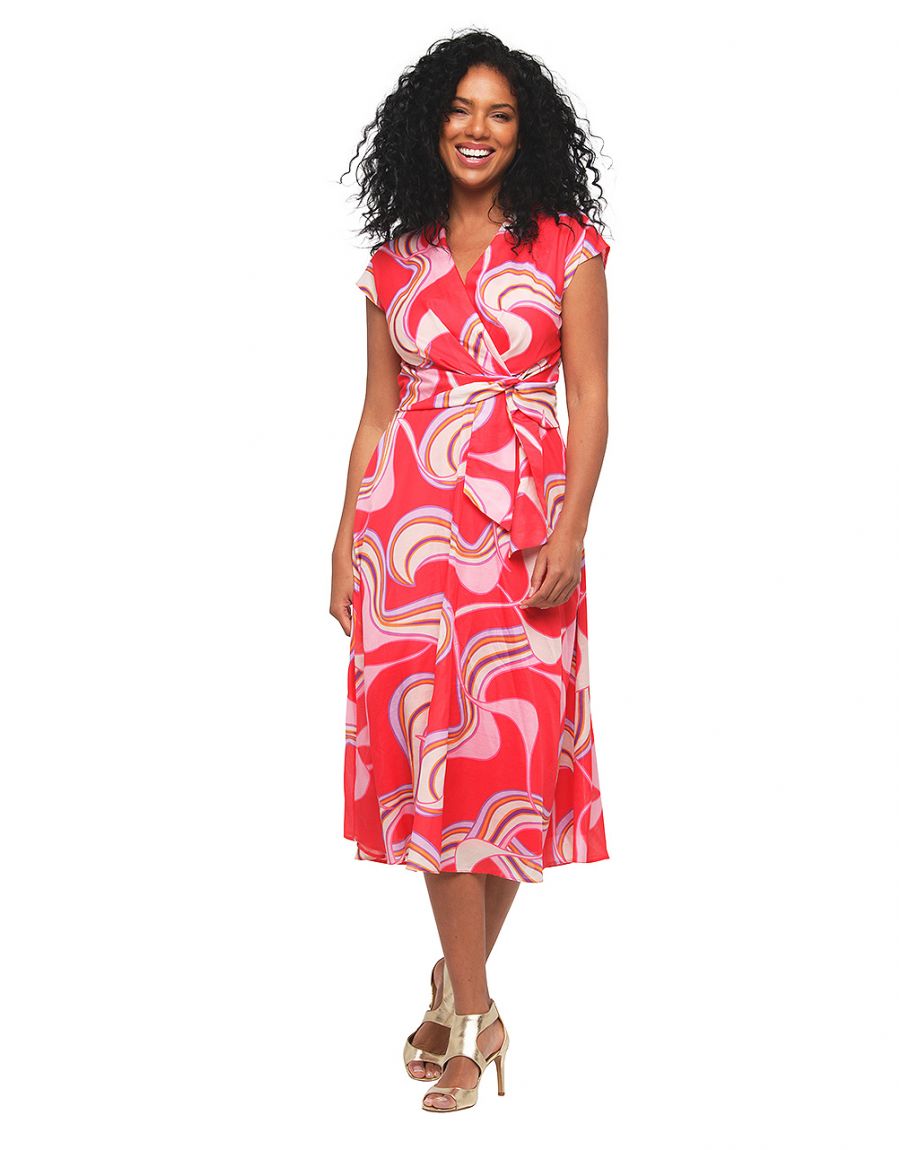 Robe longue rose chic