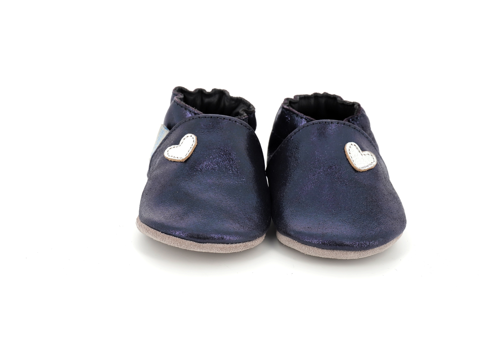 Robeez-MINI LOVE Cuir Marine