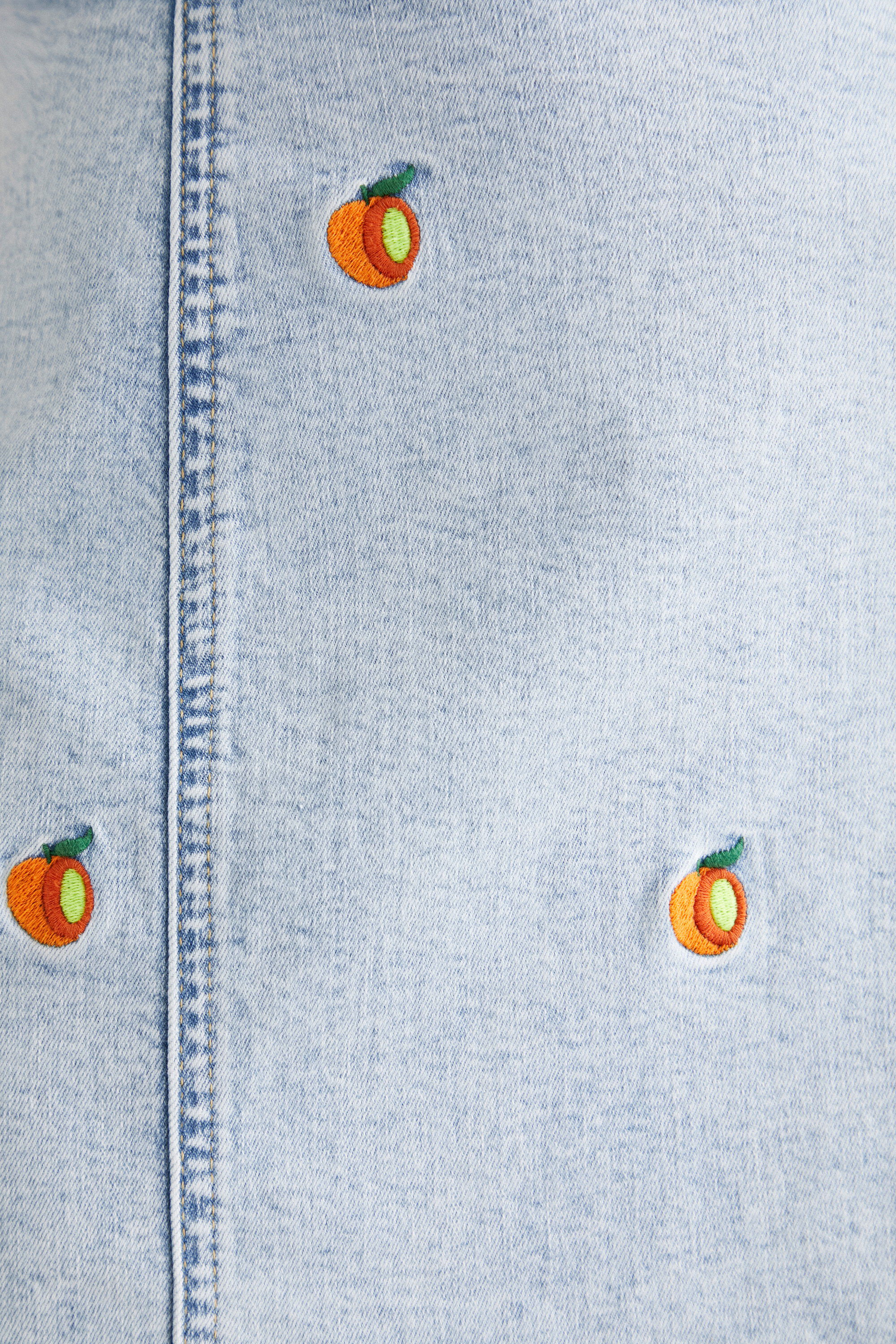 Robe courte ajustée en denim