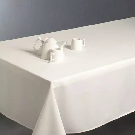 Nappe rectangulaire anti tache (140 x 240 cm) Lina Ivoire