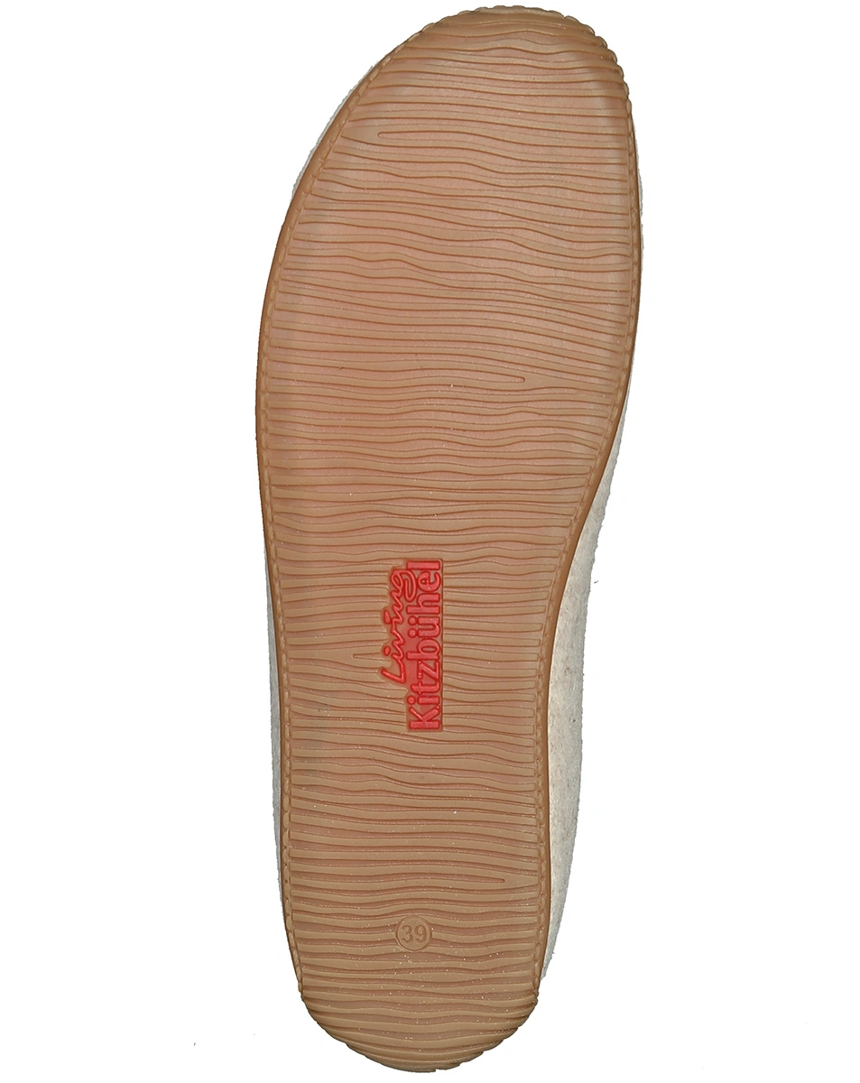 Filzpantoffel SCHWEIZER KREUZ in unbleached