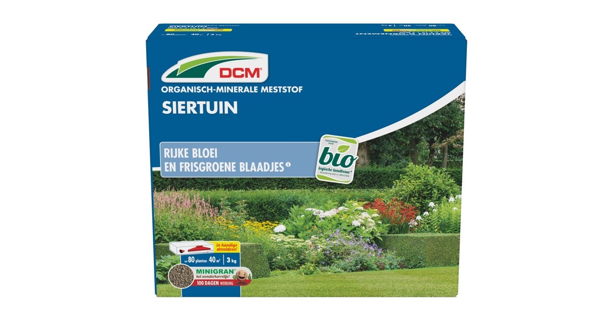 DCMMeststof Siertuin 3 kg  (Tot 40 m²)
