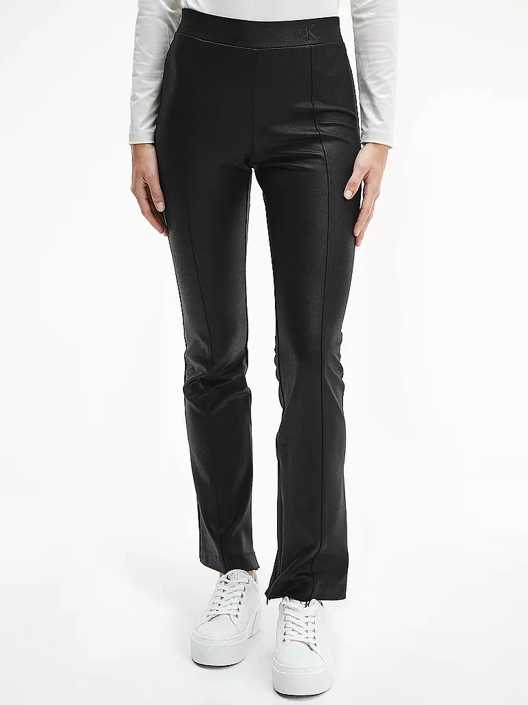 CALVIN KLEIN JEANS Slim Fit Hose schwarz