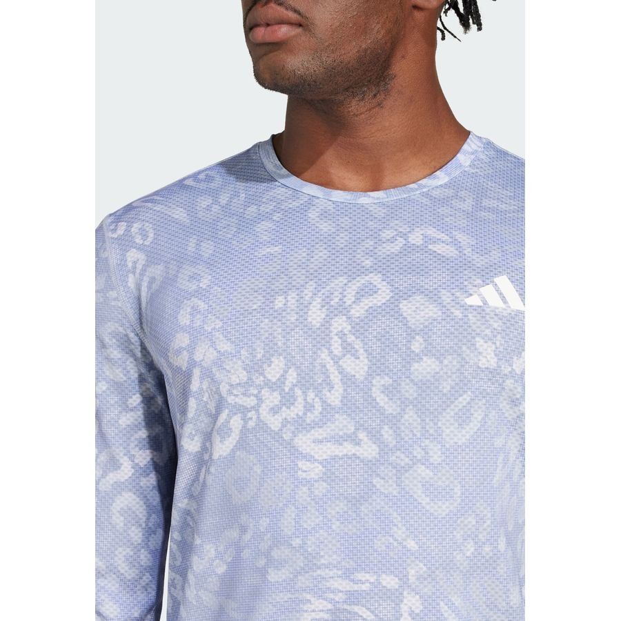 Adidas T-shirt à manches longues Own the Run CLIMACOOL 3 bandes