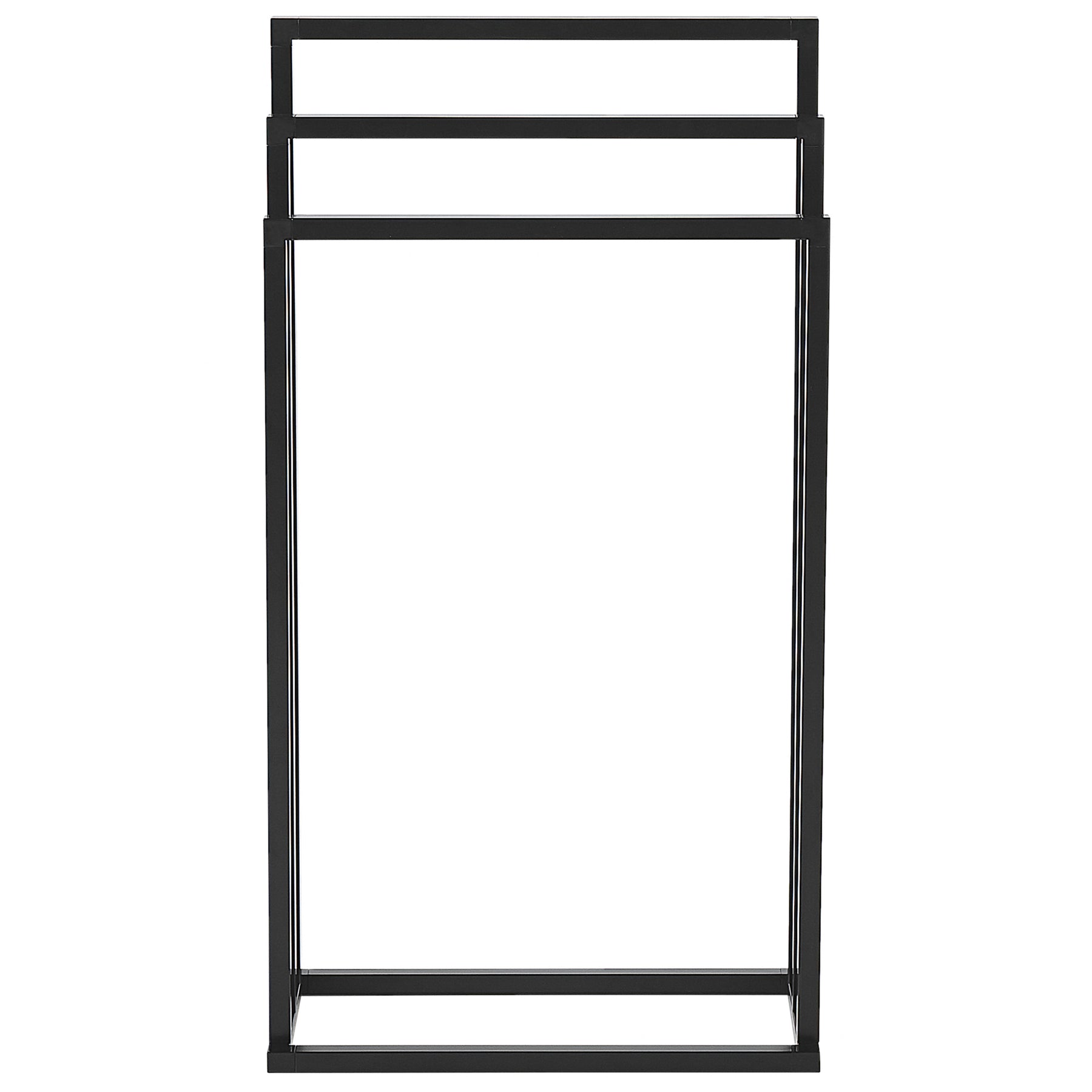 Beliani - CHARRAS - Handdoekrek - Zwart - Staal