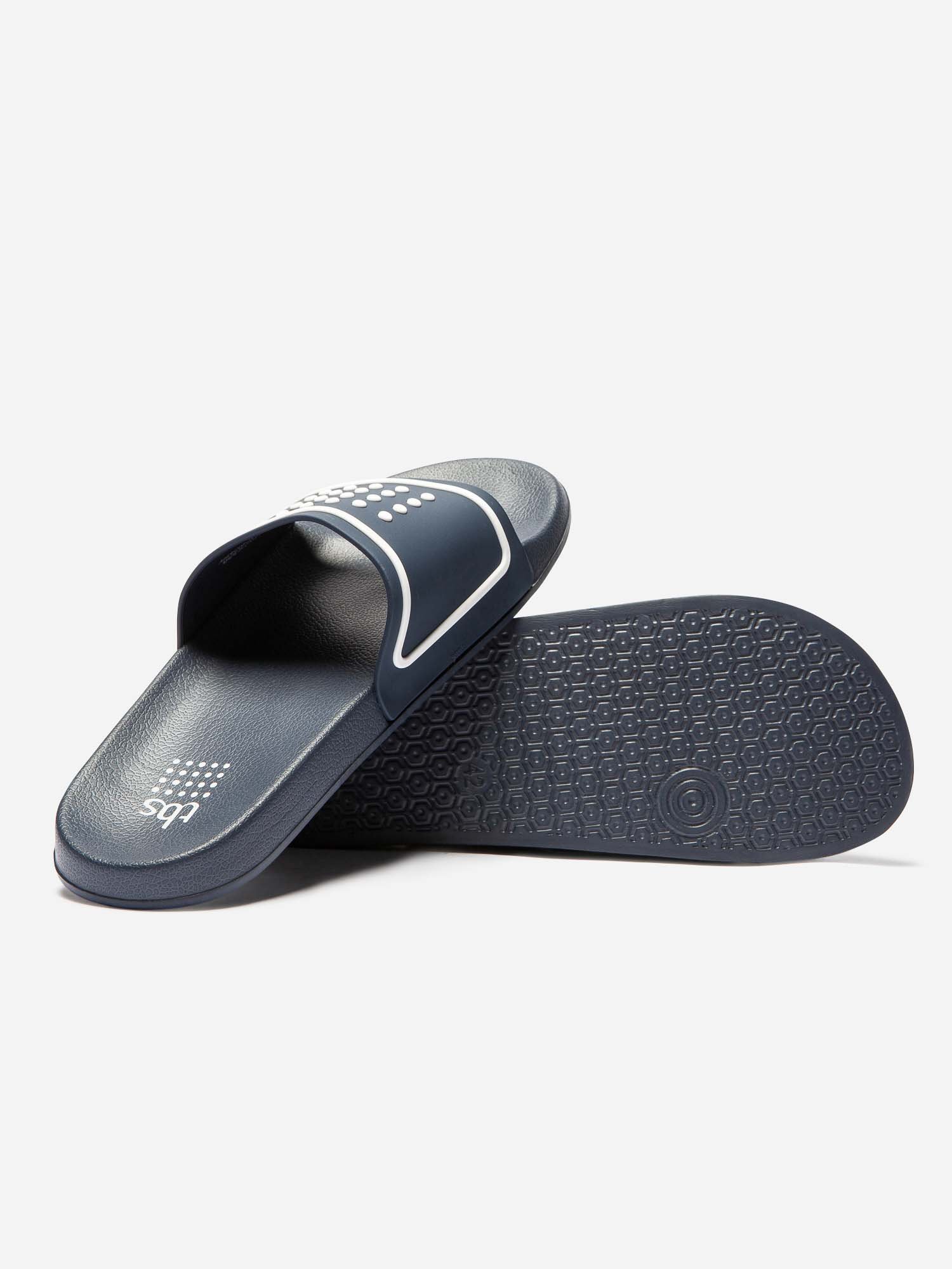 Mule Homme Synthétique Semelle Grip Marine