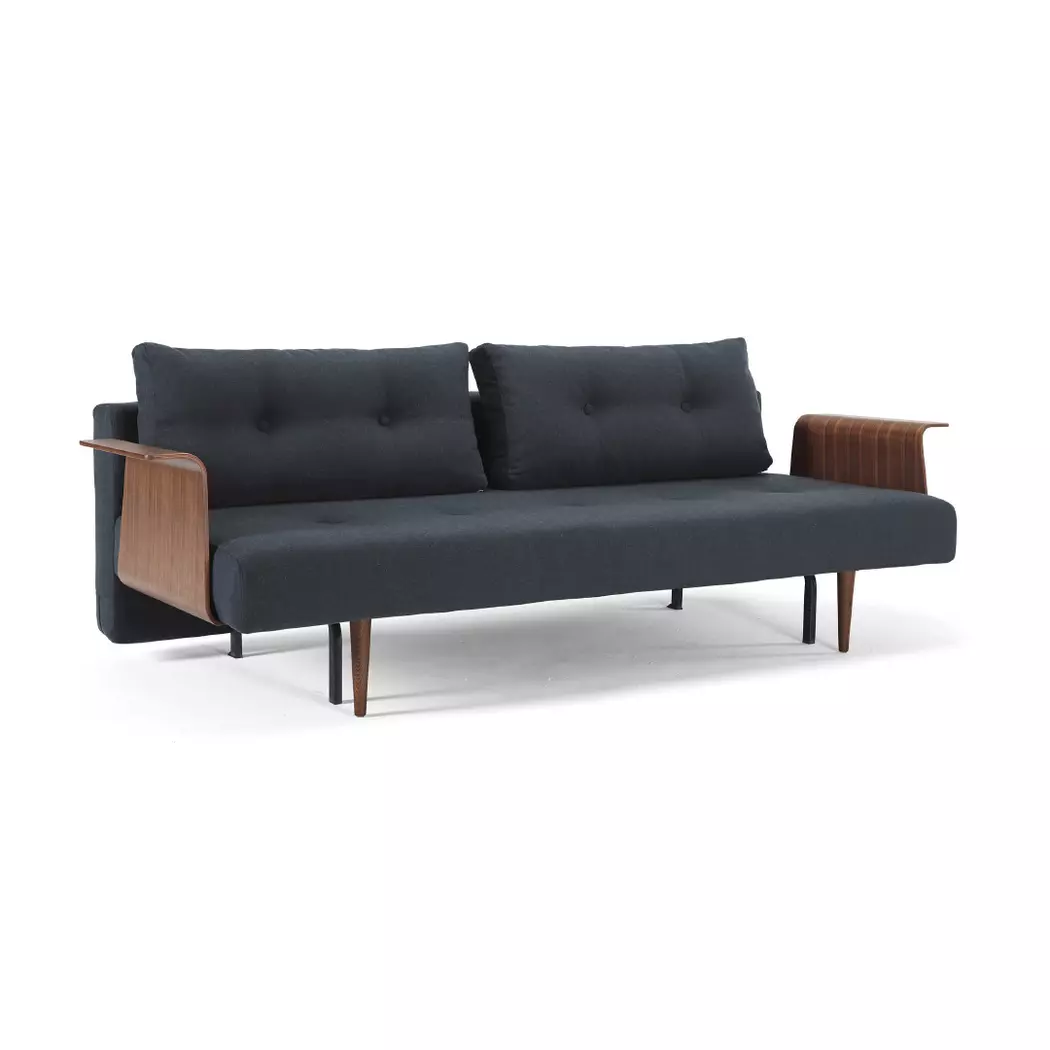 Schlafsofa mit Armlehnen Recast Plus dunkel