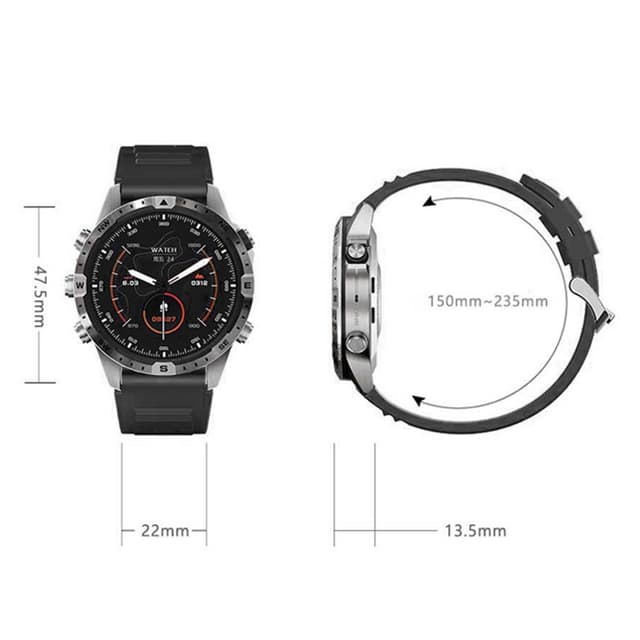 GT45 Smartwatch med puls-, blodtryks- og temperaturovervågning