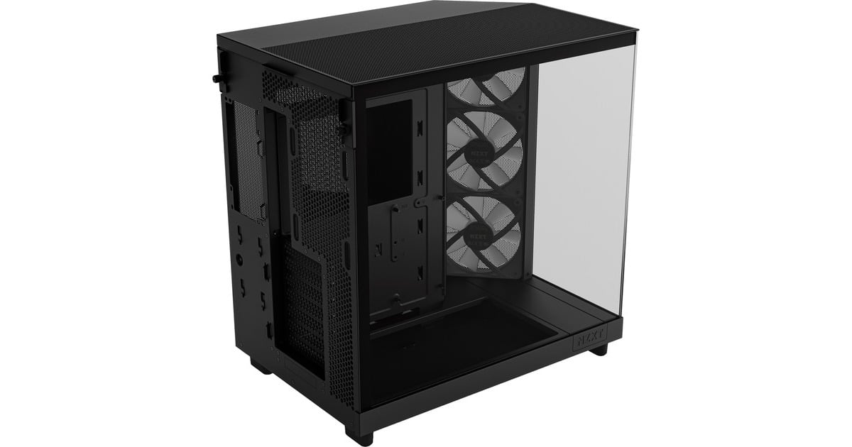 NZXTH6 Flow RGB midi tower behuizing  (Zwart | 2x USB-A | 1x USB-C | RGB | Tempered Glass)