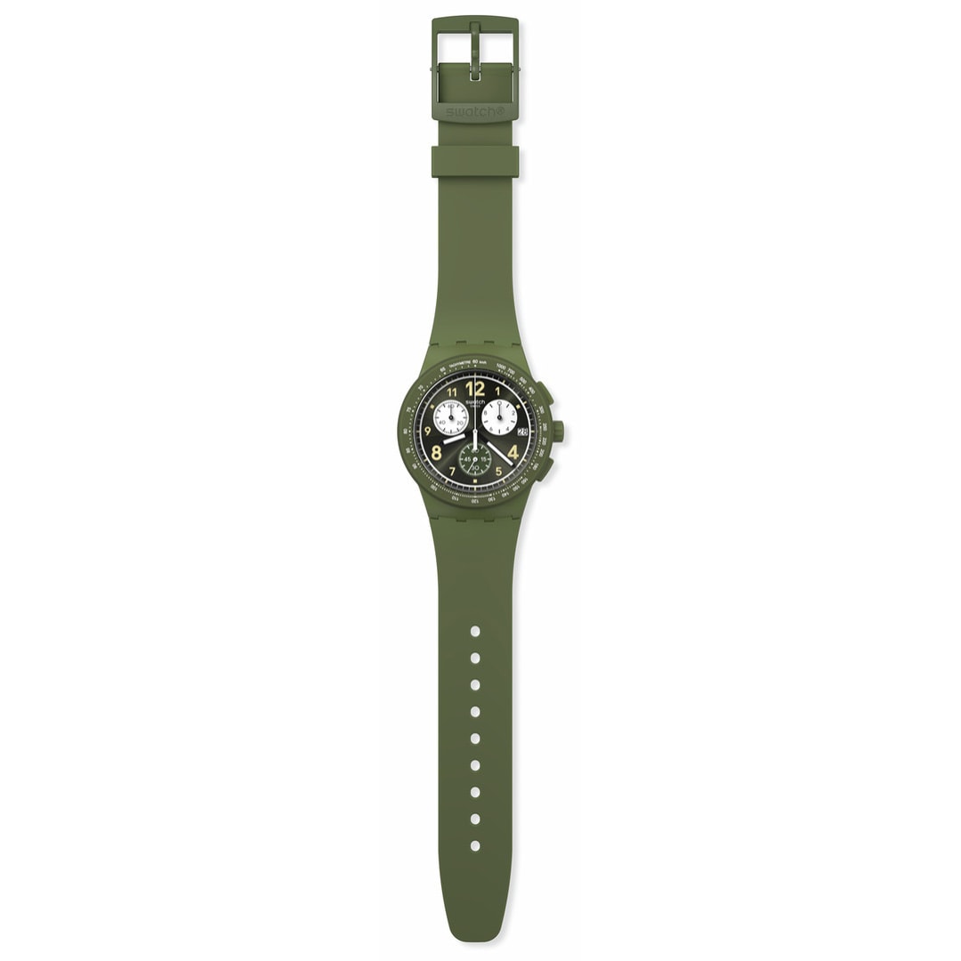 Swatch Original Chrono Nothing Basic About Green