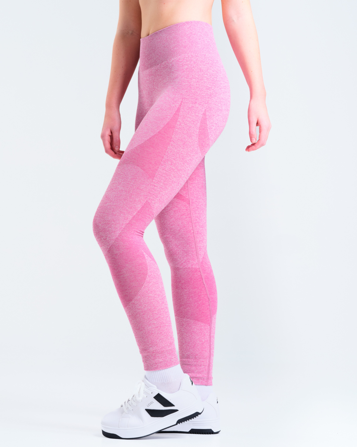 LEVITY Solar Seamless Tights Pink Violet Marl