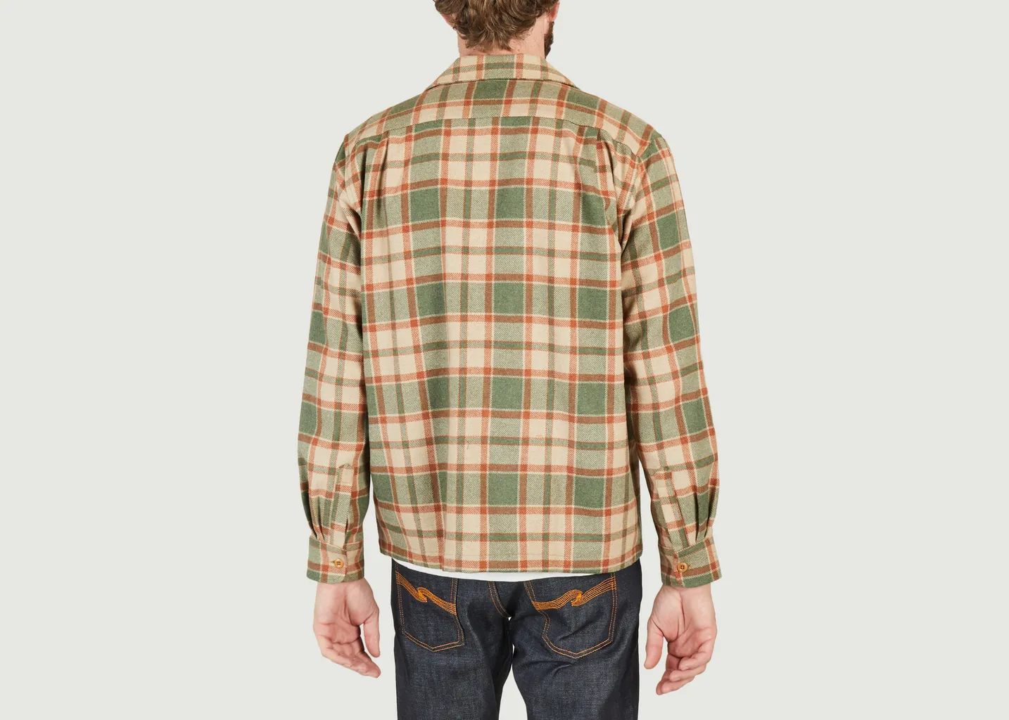 Chemise à carreaux en laine Sten Nudie Jeans
