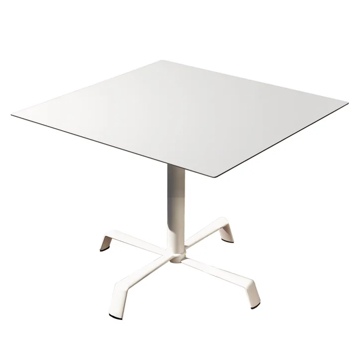 Fast - Tonik Tisch 70 x 70 cm, Gestell Elica, weiss