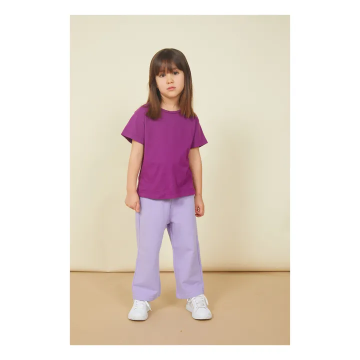 SMALLABLE BASICS T-Shirt Fille Manches Courtes Coton Bio | Rose fuschia