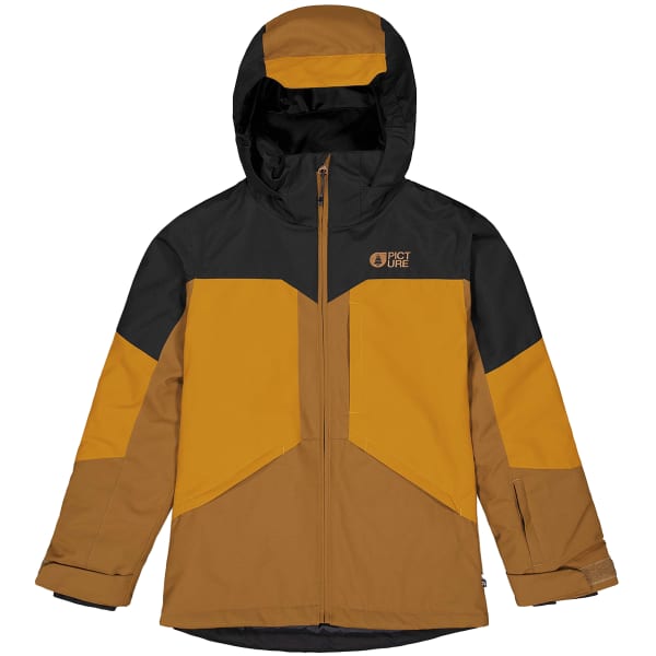 Veste de ski PICTURE COSSMO JKT JR BLACK HONEY CHOCOLATE