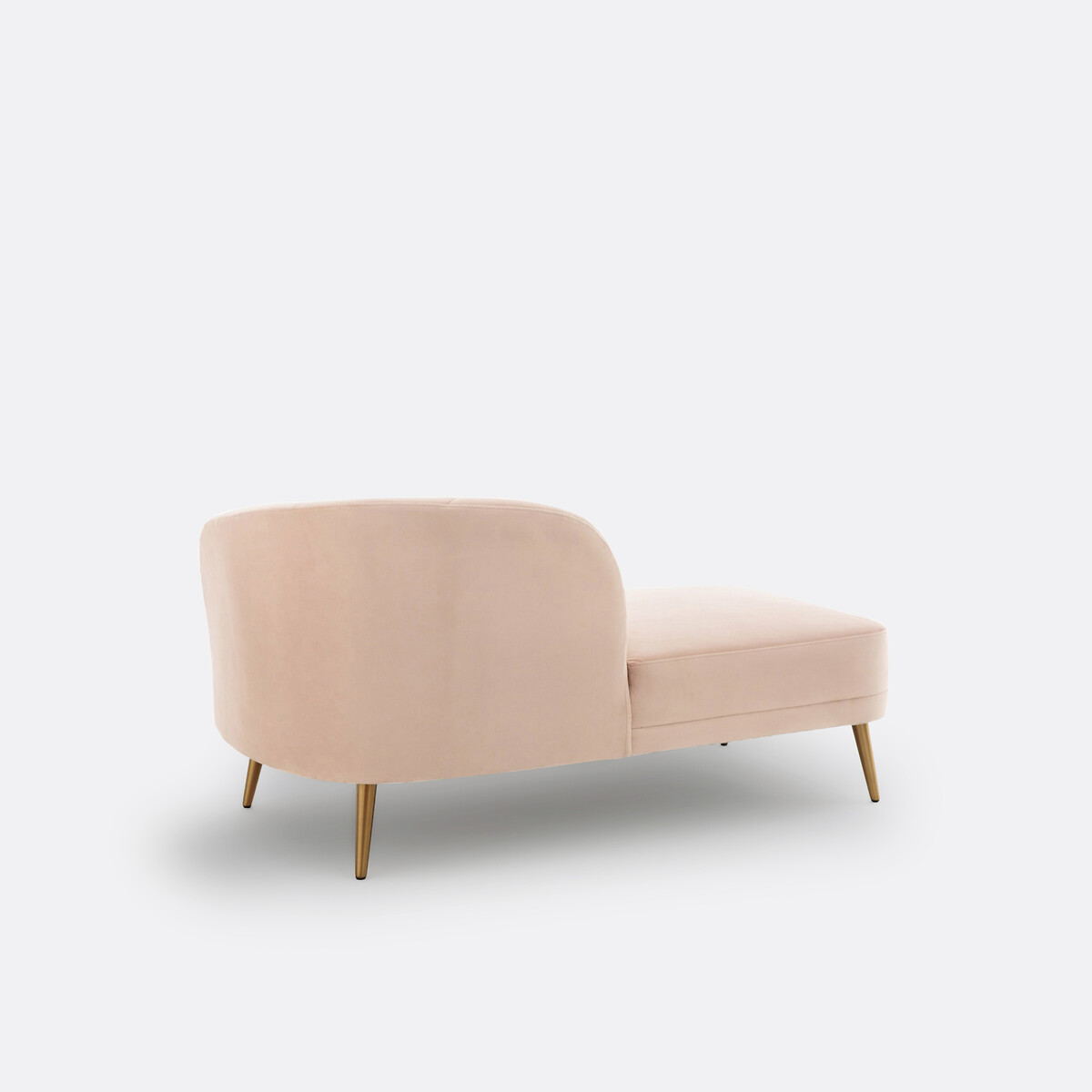 LA REDOUTE INTERIEURS<br>Cadeira longa em fluweel, links, Leone