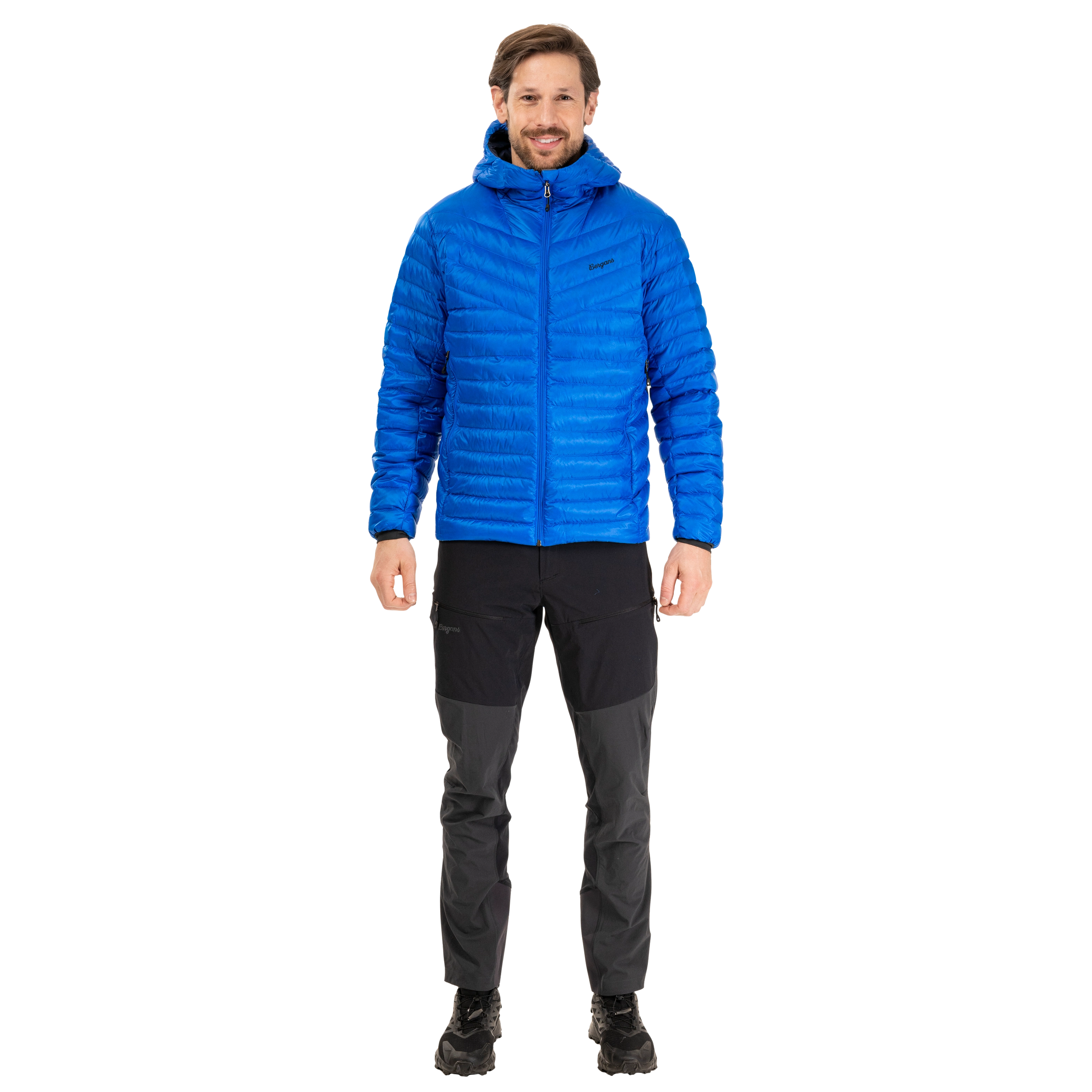 Rabot Light Down Jacket Hood Men Space Blue