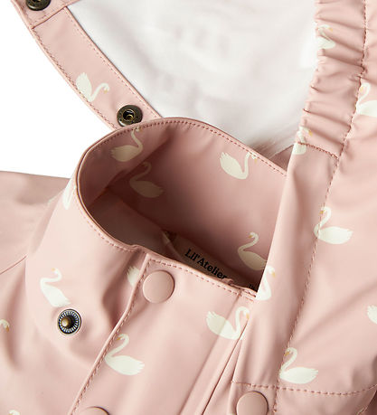 Lil' Atelier Regenkleidung m. Träger - NmfLaDry10 - Adobe Rose m