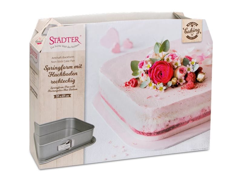 Städter Springform 33 x 23 cm Backform für Kuchen