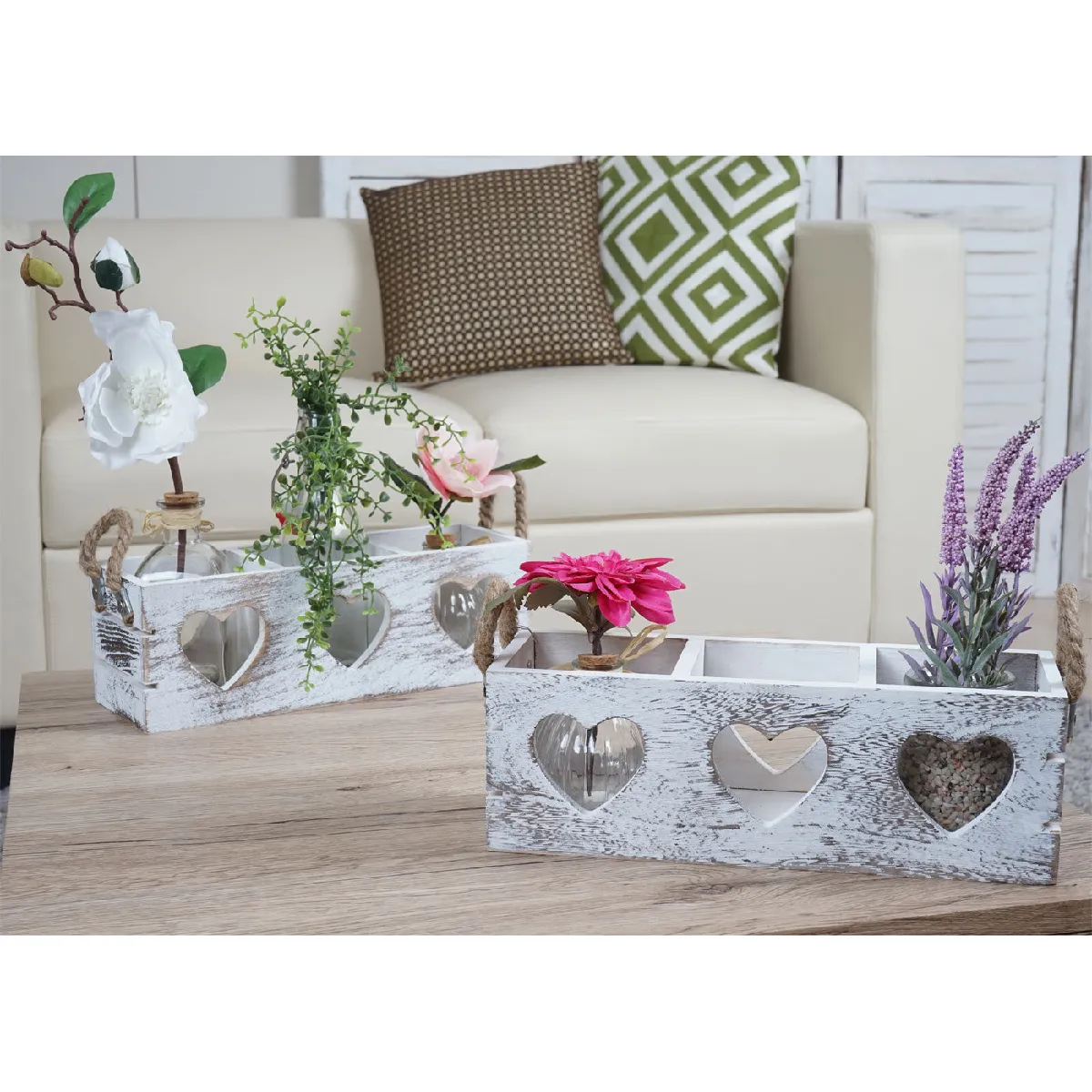 Decoshop26 Boîtes décoratives - Paulownia