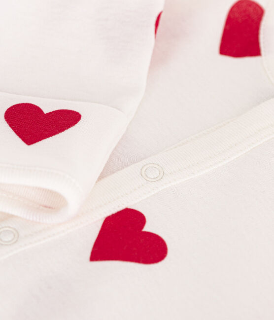 Combisac cœur en coton bébé