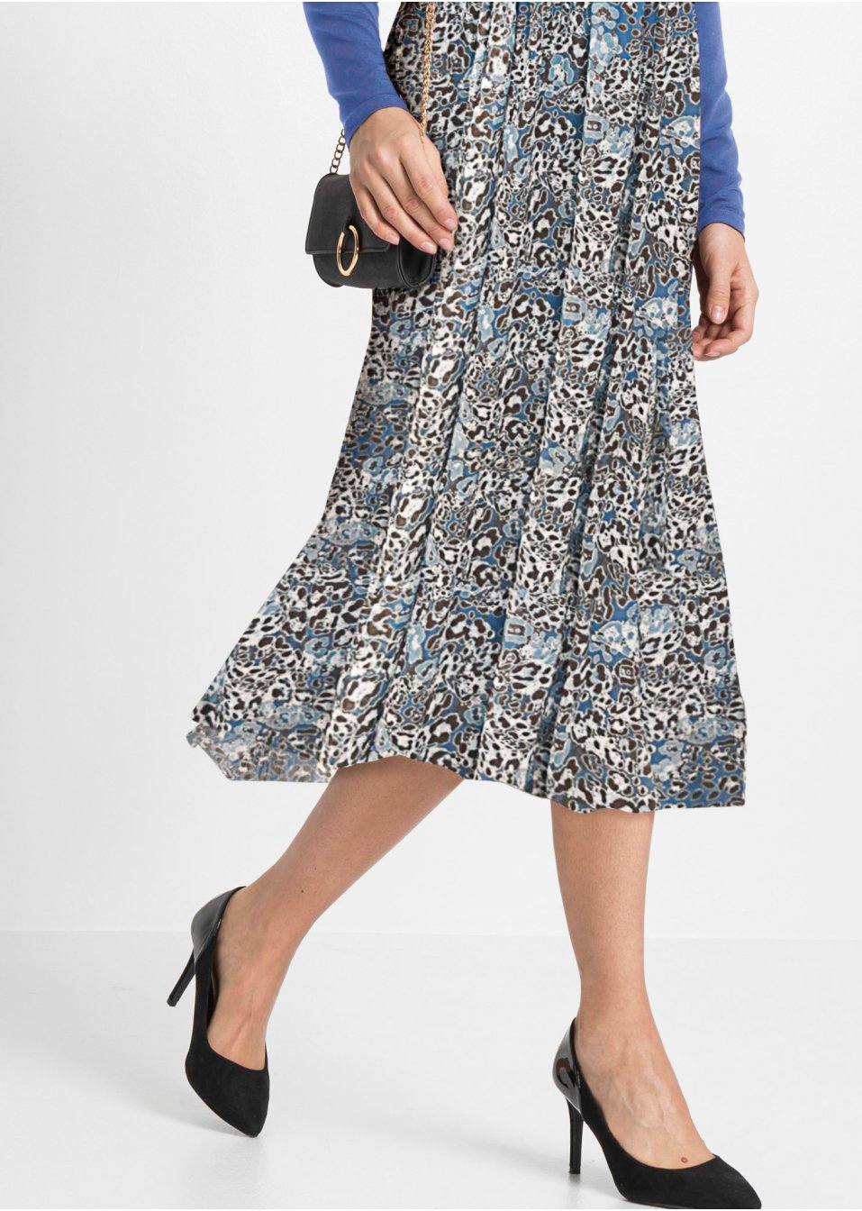 Robe midi avec jupe en mesh