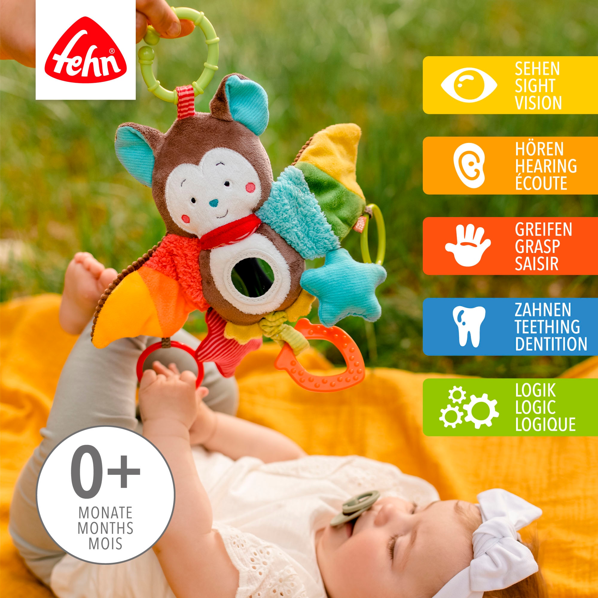 Fehn Greifspielzeug »Classic Stars, Activity-Fledermaus«