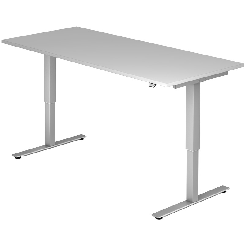 Elektrisch höhenverstellbarer Schreibtisch Tarys Ergo-1, 180 x 80 cm, grau