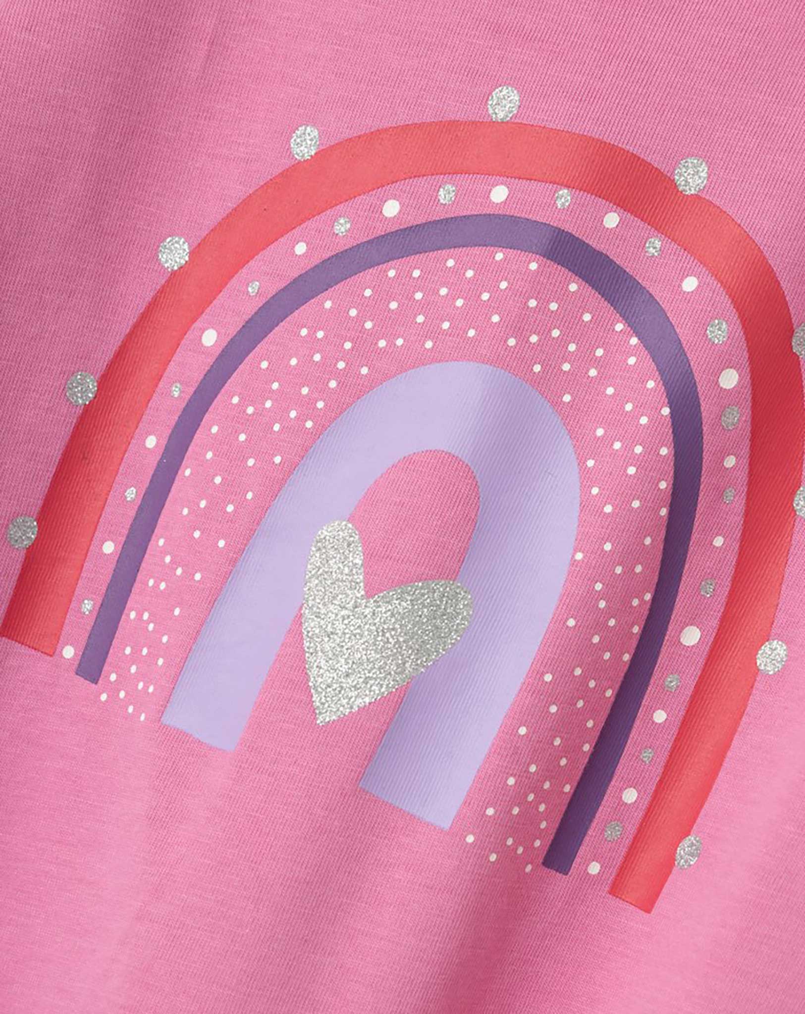 T-Shirt NMFBEATE RAINBOW in wild orchid