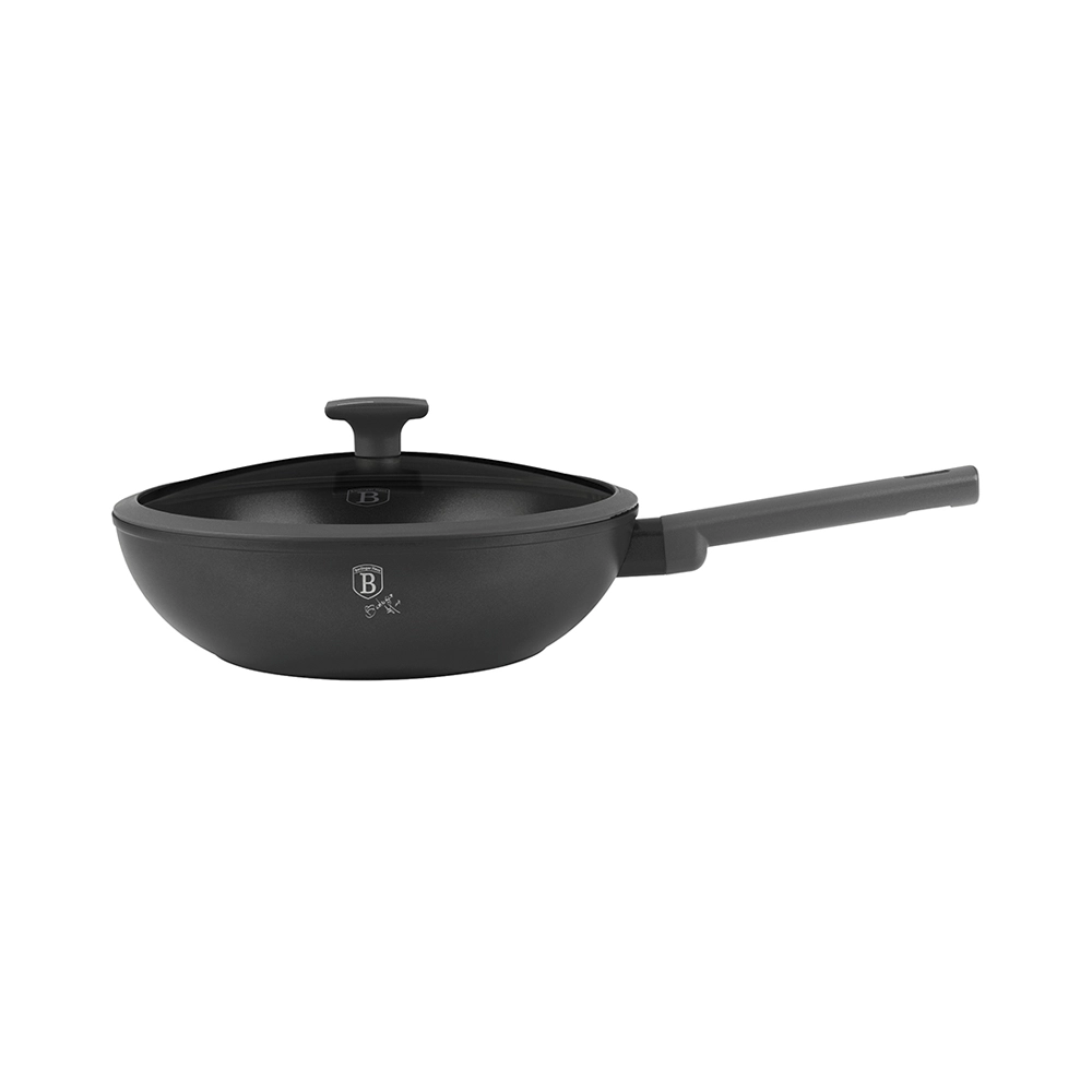 Berlinger Haus Wok Bratpfanne Ø 28 cm mit Deckel Anthracite Collection