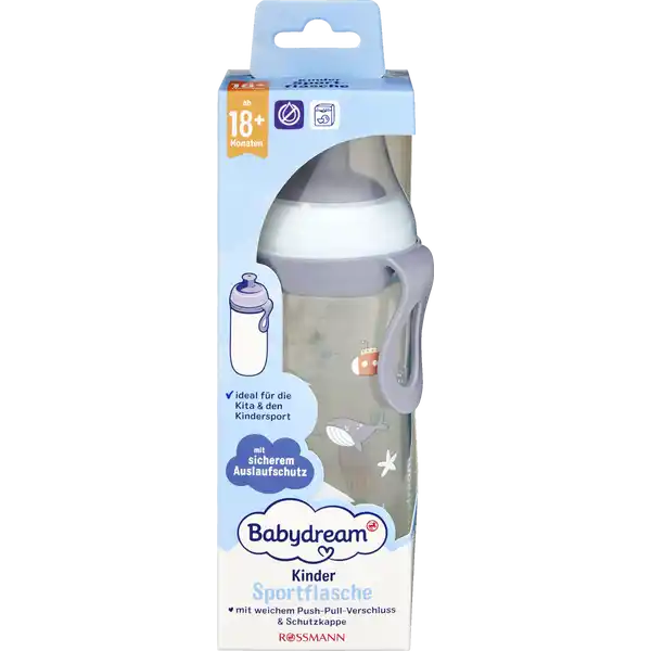 Babydream Trinkflasche mit Pop-Up-Verschluss 360ml, ab 18 Monate