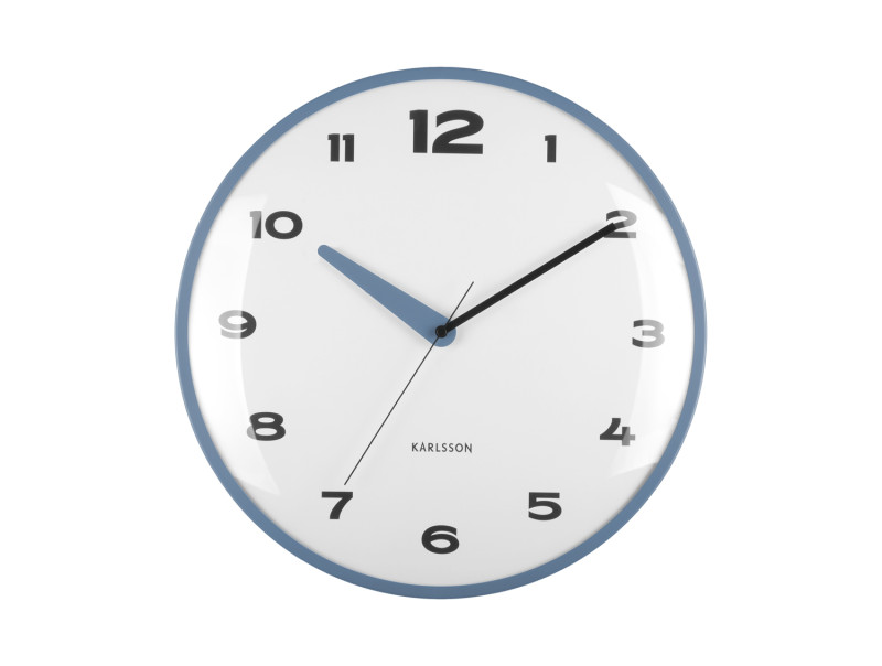 Wall Clock Brisk Dome KA6028BL Classic blue